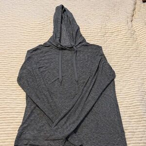 NWOT Heather Charcoal Hooded Pullover Sweatshirt